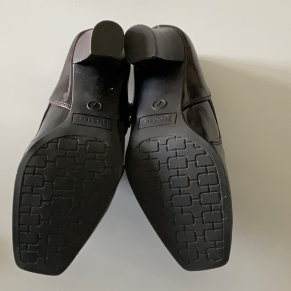 NICKEL'S Dark Metallic Brown High Heel Ankle Boot Size 7M Rachelle - Picture 6 of 9